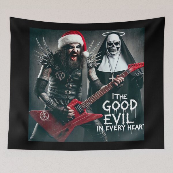 Item preview, Black Metal Santa Nun Horror designed and sold by Voodoo Store Paranormal Collections.