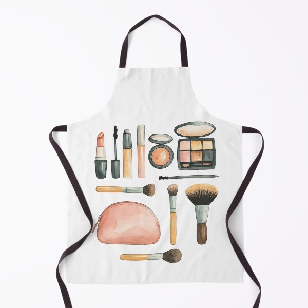 Item preview, Watercolor Makeup Essentials Set Beauty Illustration designed and sold by ArtfulWeave.