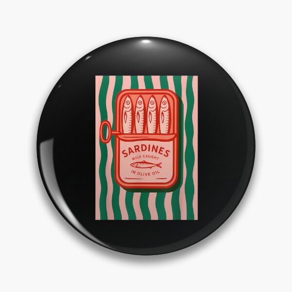 Item preview, Sardines Tinned Fish Retro designed and sold by Alluka Brand.