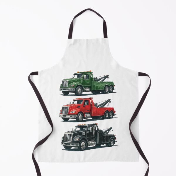 Item preview, Tow Truck Trio Realistic Illustration of Heavy Vehicles designed and sold by ArtfulWeave.