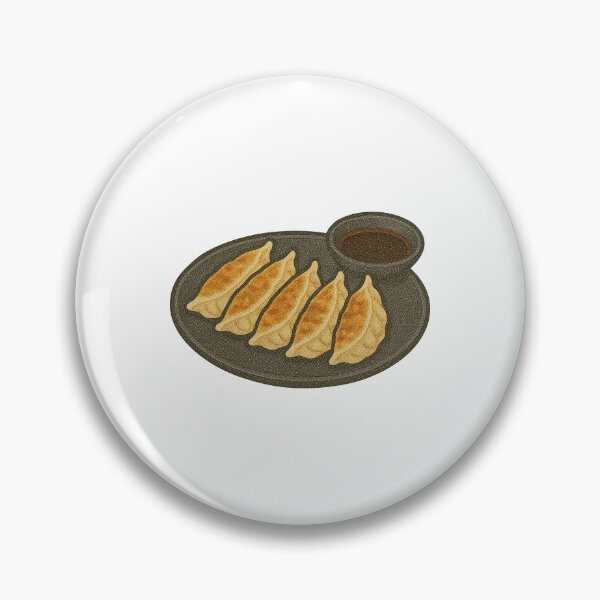 Item preview, Gyoza Dumplings on Plate with Dipping Sauce – Japanese Food Art designed and sold by Vendeloc.
