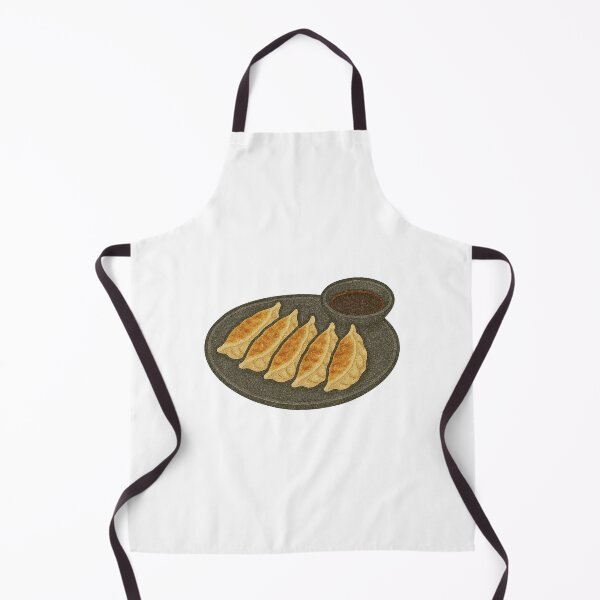 Item preview, Gyoza Dumplings on Plate with Dipping Sauce – Japanese Food Art designed and sold by Vendeloc.