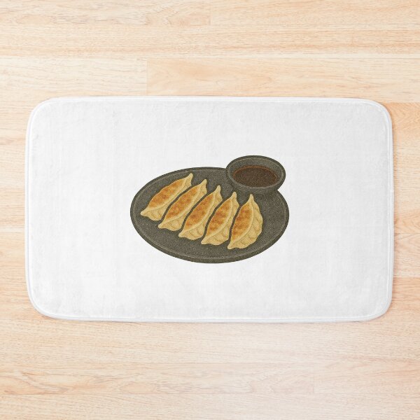 Item preview, Gyoza Dumplings on Plate with Dipping Sauce – Japanese Food Art designed and sold by Vendeloc.
