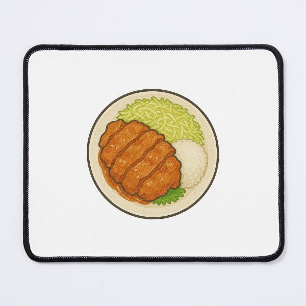 Item preview, Shogayaki Pork with Rice and Cabbage – Japanese Lunch Plate Art designed and sold by Vendeloc.