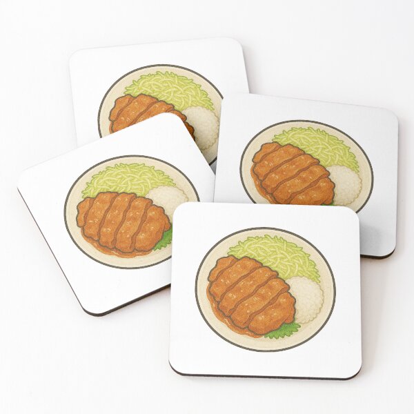 Item preview, Shogayaki Pork with Rice and Cabbage – Japanese Lunch Plate Art designed and sold by Vendeloc.