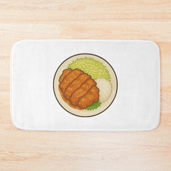Item preview, Shogayaki Pork with Rice and Cabbage – Japanese Lunch Plate Art designed and sold by Vendeloc.