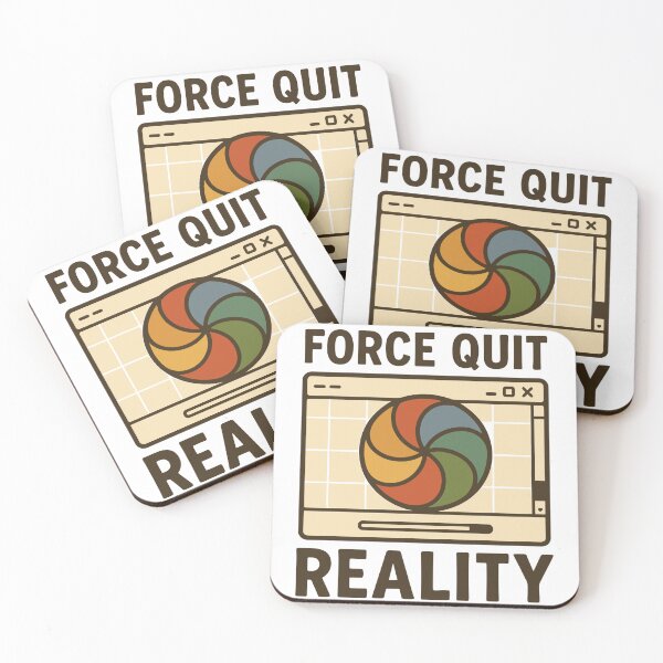 Item preview, Quirky Force Quit Reality Graphic Tee for Tech Lovers designed and sold by ThreadQuirk.