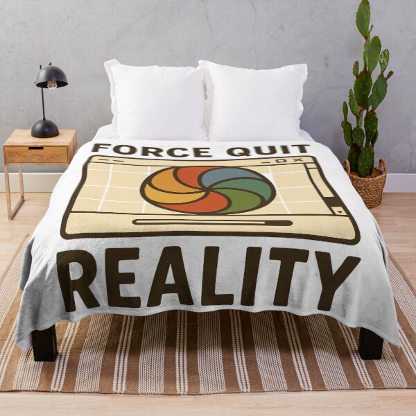 Item preview, Quirky Force Quit Reality Graphic Tee for Tech Lovers designed and sold by ThreadQuirk.