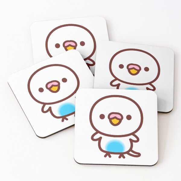 Item preview, Budgerigar / Sky blue recessive pied designed and sold by INKOYADO.