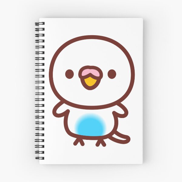 Item preview, Budgerigar / Sky blue recessive pied designed and sold by INKOYADO.