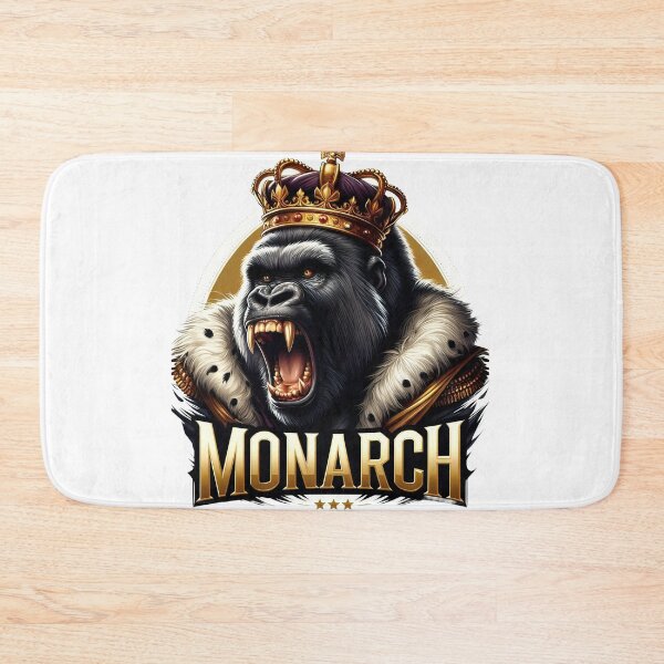 Item preview, Alpha Gorilla – Majestic Royal Ape with Crown & Bold “MONARCH” designed and sold by UmcommonGoods.