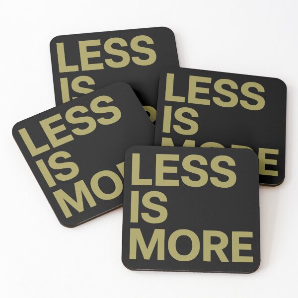 Artikelvorschau, Inspirierendes Less Is More Grafik-T-Shirt für Minimalisten entworfen und verkauft von ThreadQuirk.