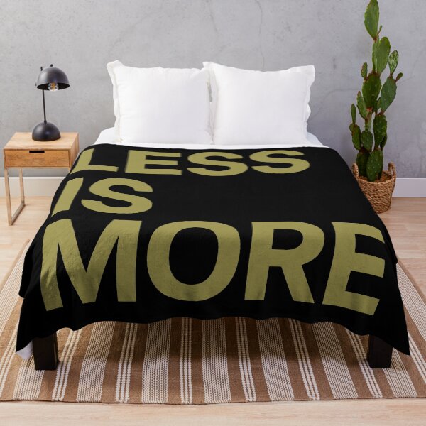 Item preview, Inspirational Less Is More Graphic Tee for Minimalist Lovers designed and sold by ThreadQuirk.