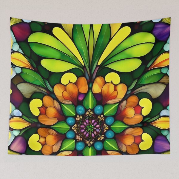 Item preview, Tropical Fantasy Flowers and Palm Trees designed and sold by Ciervo Primavera.