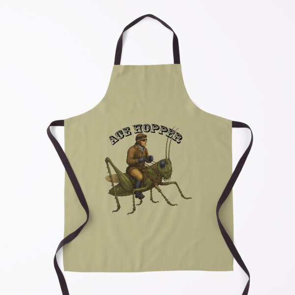 Item preview, Vintage Pilot Riding on the Back of a Giant Grasshopper URM designed and sold by urmaddad.