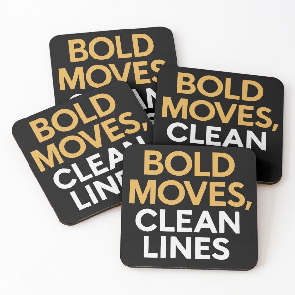 Item preview, Bold Moves Clean Lines Tee designed and sold by ThreadQuirk.