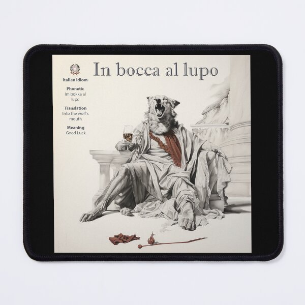 Item preview, Italian Idiom Into The Wolfs Mouth designed and sold by Abstractarium.