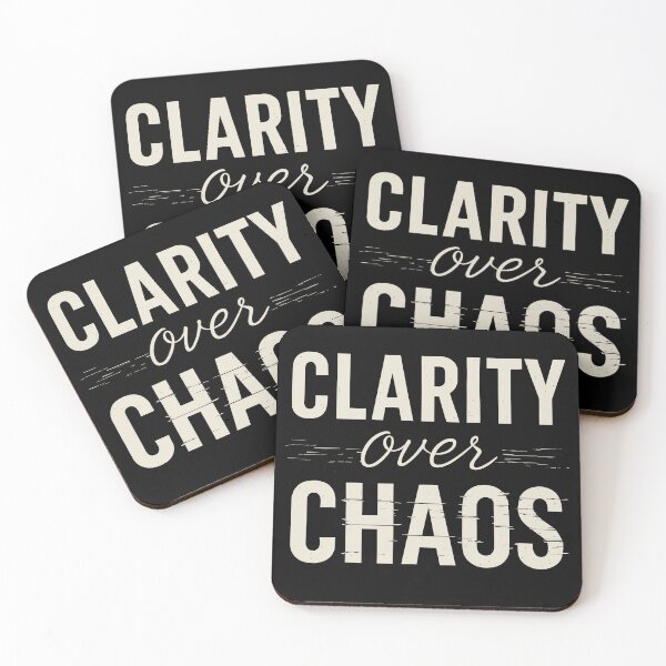 Item preview, Clarity Over Chaos Tee designed and sold by ThreadQuirk.