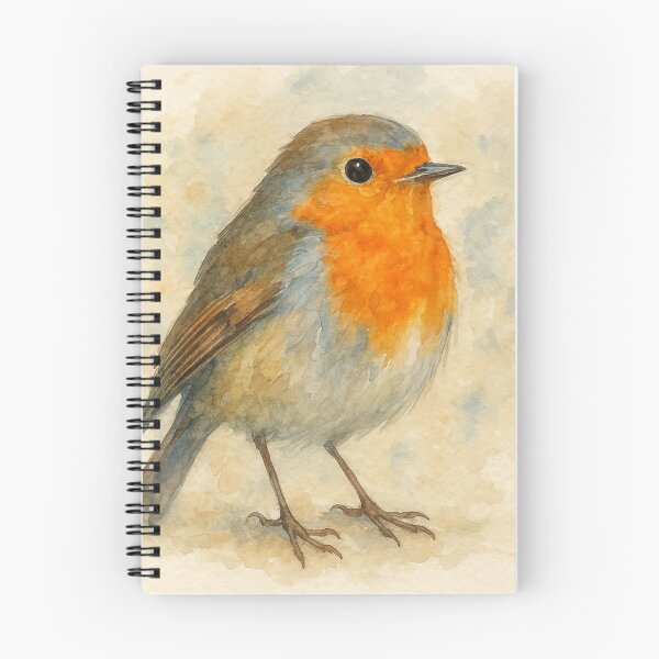 Item preview, Robin in aquacolor designed and sold by mariscahak.