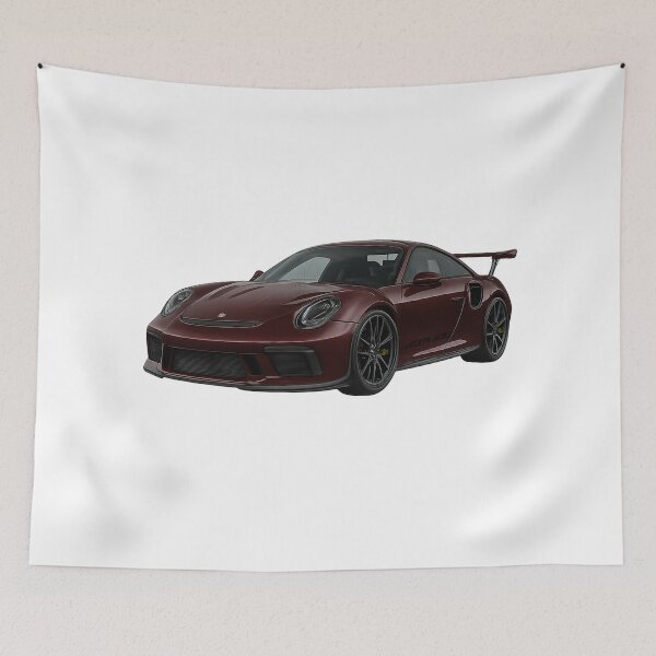 Item preview, Dark Cherry Porsche – Realistic Digital Car Art designed and sold by visualvibesss.