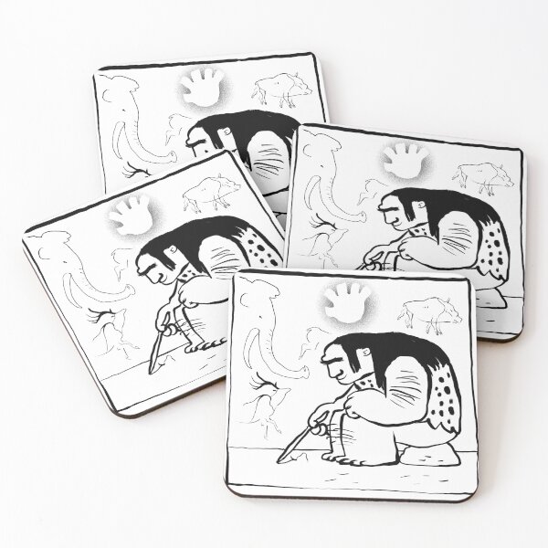 Item preview, Neanderthal Artist at Work designed and sold by Griffin D. (Deinotherium).