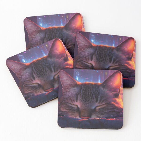 Item preview, Cat Neon Background designed and sold by MELGAPIN.