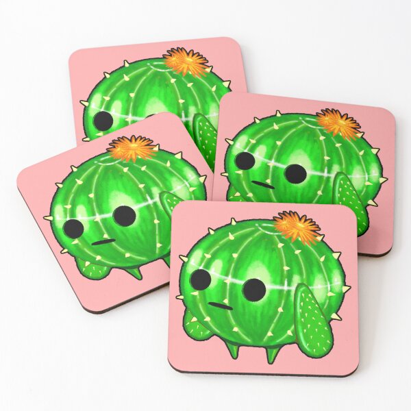 Item preview, Cute Cactus Creature – Kawaii Green Plant Character Art designed and sold by TheWitchCoven.