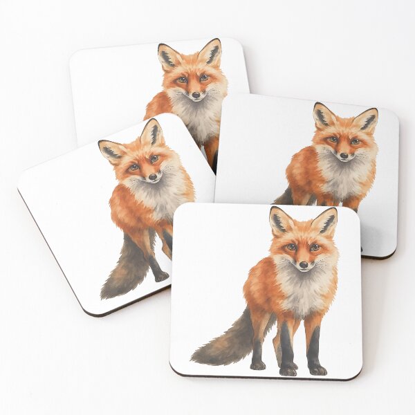 Artikelvorschau, Charmantes Rotfuchs-Aquarell-Waldtierporträt entworfen und verkauft von ArtfulWeave.