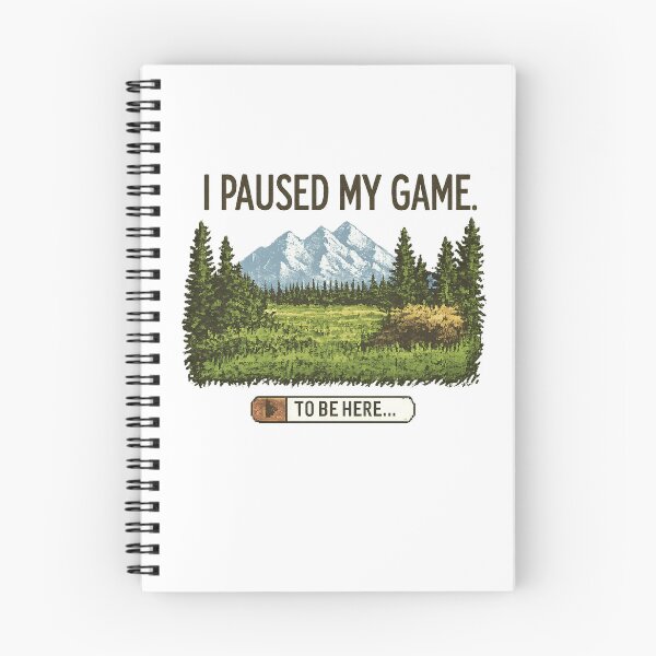 Item preview, I Paused My Game to Be Here… designed and sold by Chroma Myst.