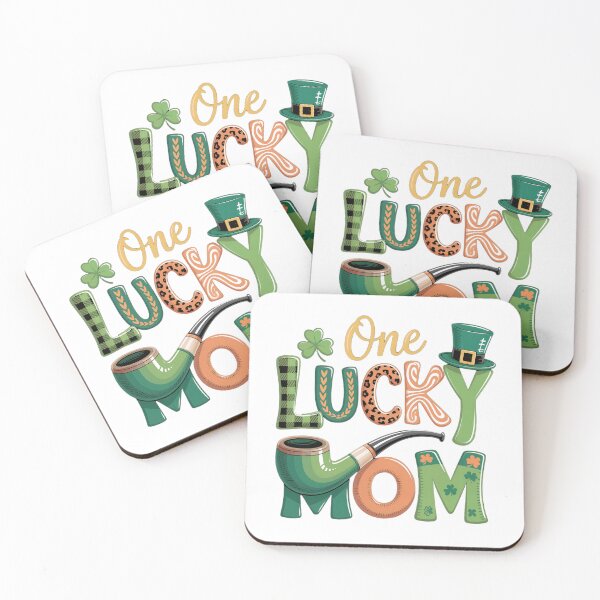 Item preview, One Lucky Mom designed and sold by PatchMerch.