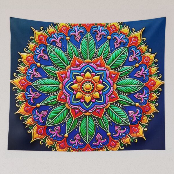 Item preview, Vibrant Mandala Artistry designed and sold by Health And Fitness Posts e-Store.