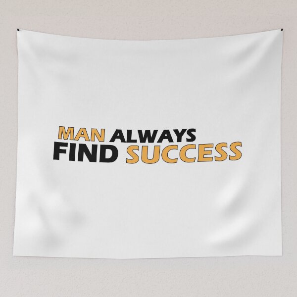 Item preview, man always finds success designed and sold by Positive Mindzet!.