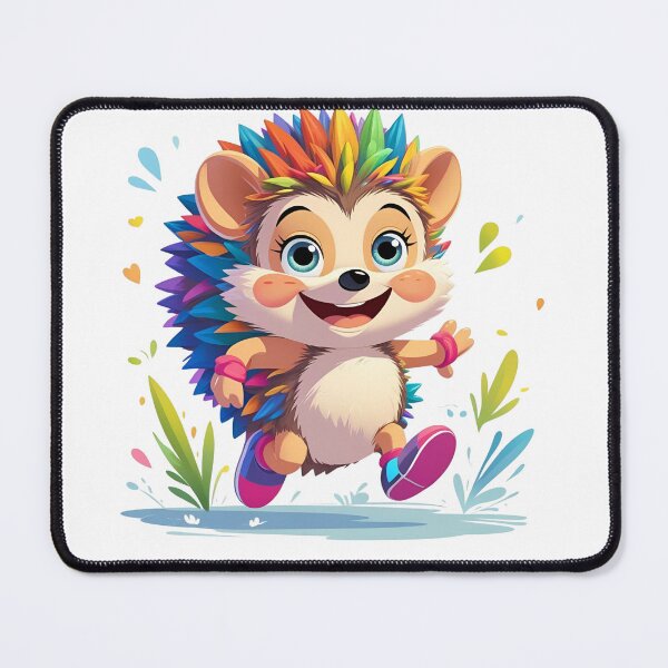 Item preview, "Colorful Cartoon Hedgehog – Vibrant Cute Animal Art" designed and sold by Mateusz Olczyk.
