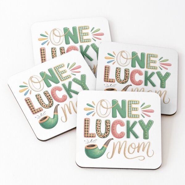 Item preview, ONE LUCKY MOM designed and sold by PatchMerch.