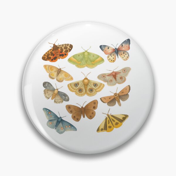 Item preview, Beautiful Moth Species Collection in Natural Colors designed and sold by ArtfulWeave.