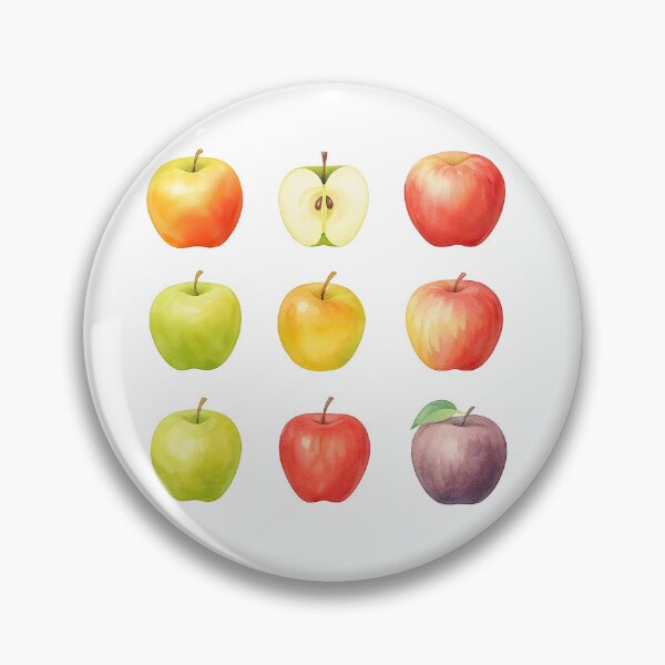 Item preview, Watercolor Apple Varieties Collection Fruit Illustration designed and sold by ArtfulWeave.