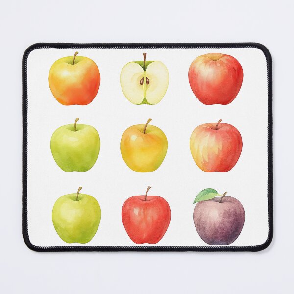 Item preview, Watercolor Apple Varieties Collection Fruit Illustration designed and sold by ArtfulWeave.