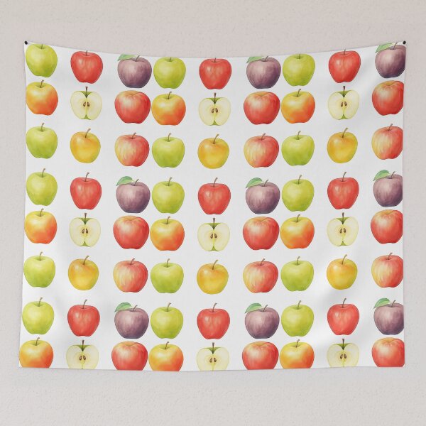 Item preview, Watercolor Apple Varieties Collection Fruit Illustration designed and sold by ArtfulWeave.