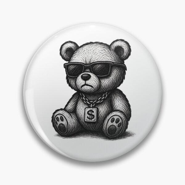 Item preview, Teddy in gangsta look designed and sold by Tuned Prints.