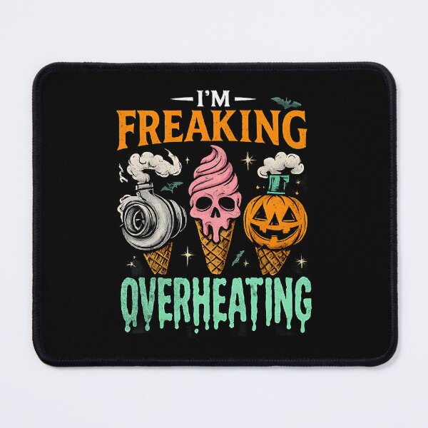 Item preview, I’m Freaking Overheating Funny Halloween Drag Racing designed and sold by CarantinedChaos.