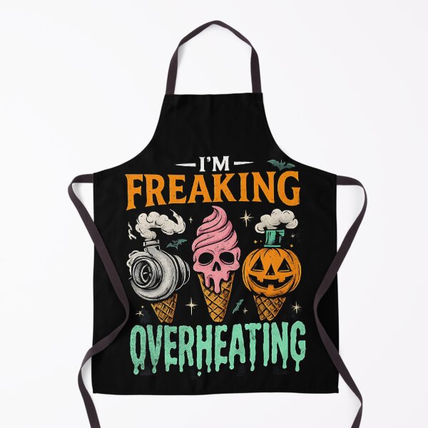 Item preview, I’m Freaking Overheating Funny Halloween Drag Racing designed and sold by CarantinedChaos.