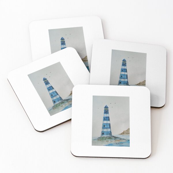 Item preview, Blue lighthouse original watercolor  designed and sold by GwendolynLee.