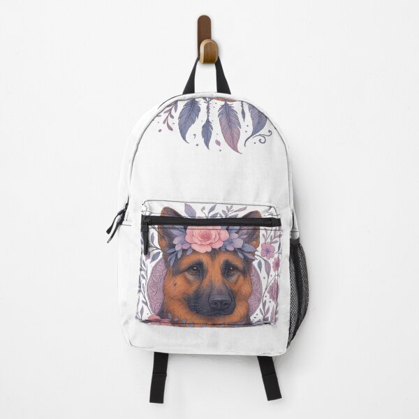 Item preview, Floral Boho German Shepherd designed and sold by Rikaura.