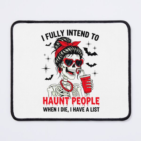 Item preview, Funny Haunting People Skeleton Lady Vintage Halloween Dark Humor designed and sold by MotivaChic.