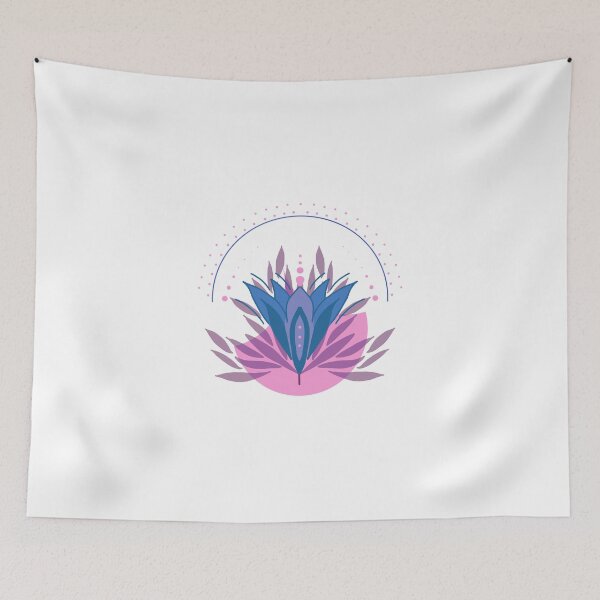 Item preview, Mystic Bloom Sunburst – Indigo & Orchid Boho Floral Design designed and sold by sutejarao.