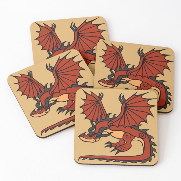 Item preview, Hookfang HTTYD Stylized Red Dragon Sticker  designed and sold by MysticLaceArt.