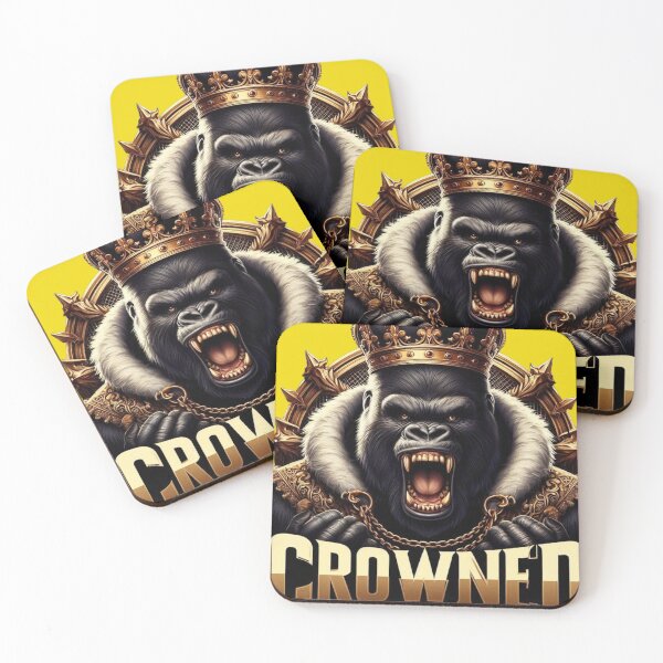 Item preview, Alpha Gorilla – Majestic Royal Ape with Crown & Bold  designed and sold by UmcommonGoods.