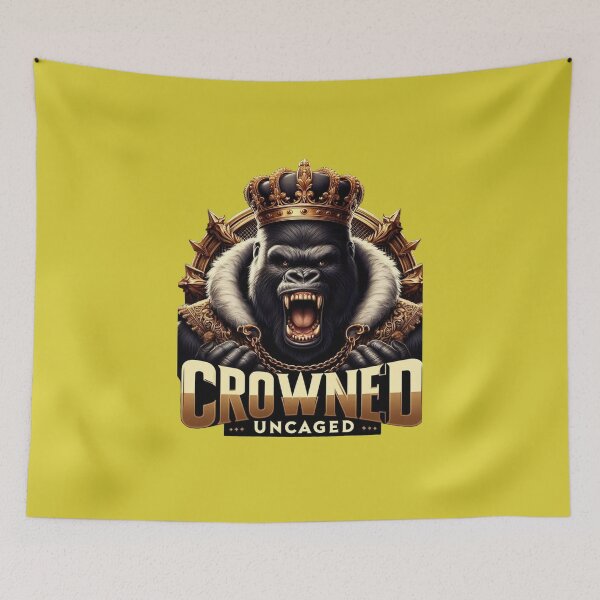 Item preview, Alpha Gorilla – Majestic Royal Ape with Crown & Bold  designed and sold by UmcommonGoods.