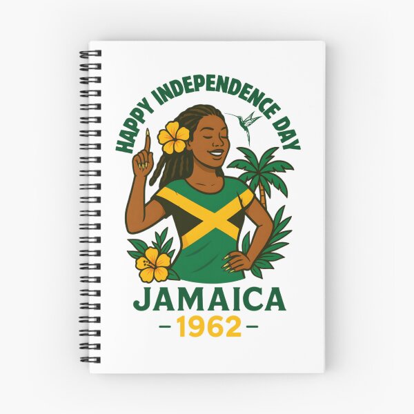 Item preview, Jamaican Woman Art – Independence Celebration with Flowers and Hummingbird – Island Pride designed and sold by tigger shop.