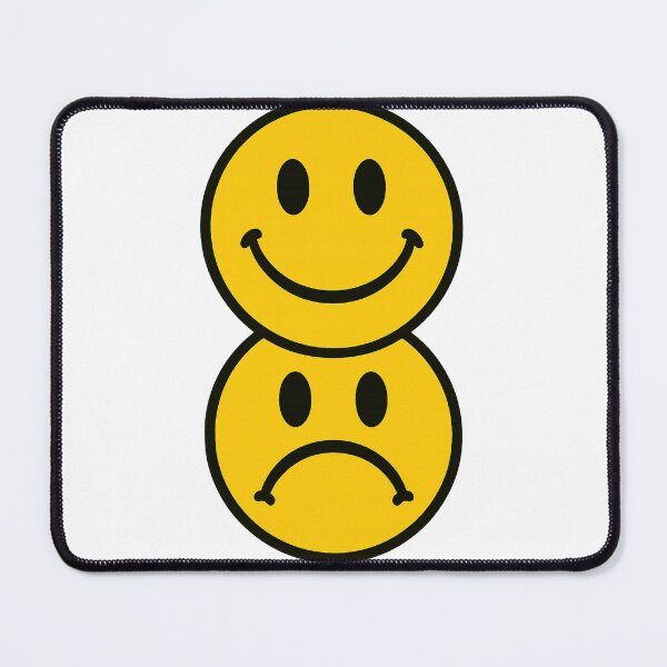 Item preview, Double Smiley Face – Happy & Sad Emotions designed and sold by Nuvijo.